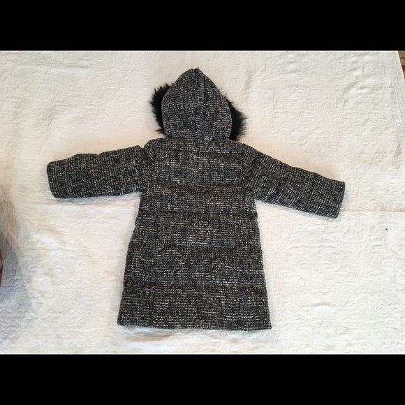 NWT*LILI GAUFRETTE***Reversible Tweed Black Coat - Picture 7 of 8